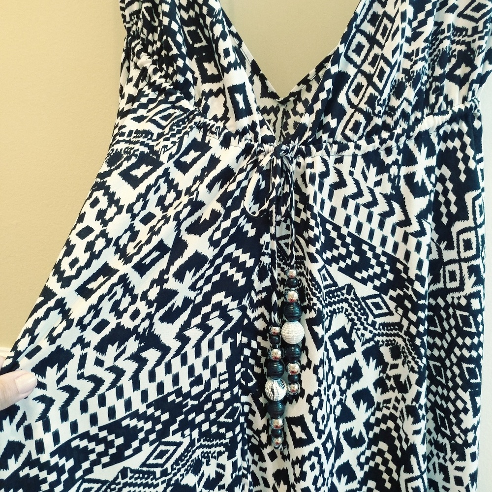 Free People boho satin like maxi dress - Picture 2 of 3